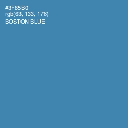 #3F85B0 - Boston Blue Color Image